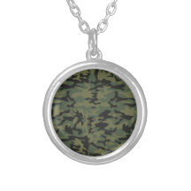 Green camo pattern pendants