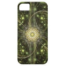 Green Daisy Flame Fraktal Etui Fürs iPhone 5
