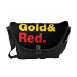 Green, Gold & Red. Messenger Bags
