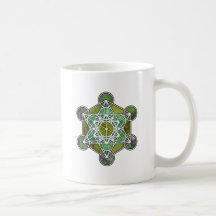 GreenMetatronCube Tasse