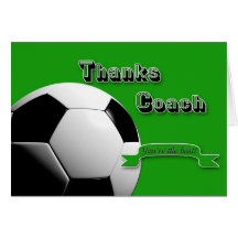 GreenThanks Fußball-Trainer Grußkarten