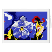 Greeting card Pansy Karten