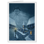greetingcard Winterurlaub des alten Mannes Karte