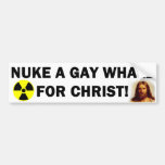 Greifen Sie einen homosexuellen Wal für Christus m Autosticker