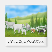 GrenzCollies-Magnet Kühlschrankmagnete
