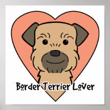 GrenzTerrier-Liebhaber Plakatdrucke