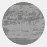 Greyscale Chopperaufkleber