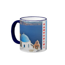 Griechenland-Insel Santorini Becher Kaffee Tassen
