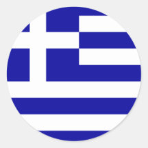 Griechischer Flaggen-Aufkleber