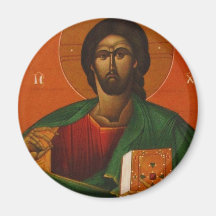 GRIECHISCHER ORTHODOXER IKONEN-JESUS CHRISTUS KÜHLSCHRANKMAGNET