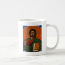 GRIECHISCHER ORTHODOXER IKONEN-JESUS CHRISTUS TASSE