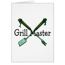 Grill-Meister Grußkarte