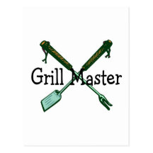 Grill-Meister Postkarte