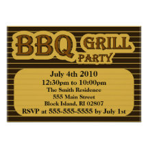 GRILLEN Grill-Party Einladung