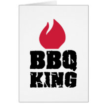 GRILLEN König Grußkarte