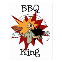 GRILLEN König T-shirts und Geschenke Postkarte