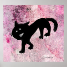Grinsende Katze Poster