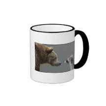 Grizzle Bär trifft Waschbären Tee Tassen