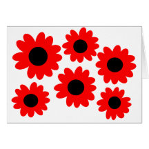 Groovy Blumen Karte