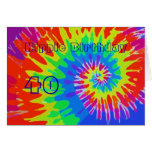 Groovy Krawatten-Karte des Hippie-Geburtstags-40.