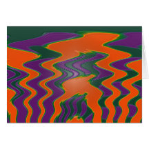 groovy orange Lila Karten