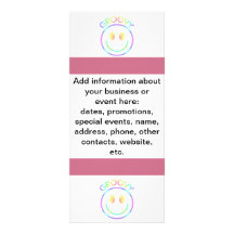 Groovy Smiley Personalisierte Werbekarte