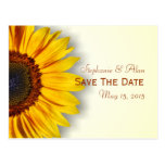 Großartige Sonnenblume-Save the Date Postkarte