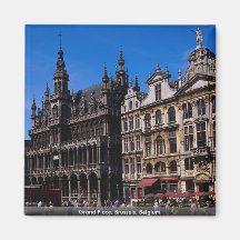 Großartiger Platz, Brüssel, Belgien Kühlschrankmagnet