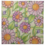 Große Gänseblümchen-Mosaik-Serviette Bedruckte Serviette