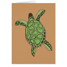 Große Honu leere Anmerkungskarte