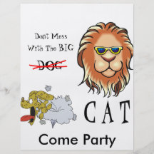 Große Katze Flyerdruck