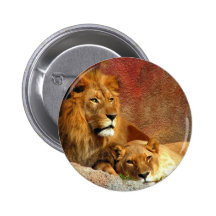 Große Katzen - 6 Anstecknadelbutton
