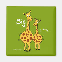 Große kleine Giraffe Magnete
