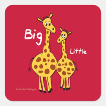 Große kleine Giraffe Sticker