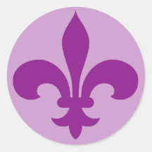 Große lila oder violette Lilien-Aufkleber