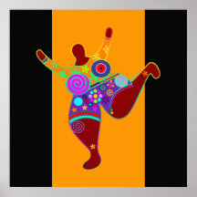 GROSSE Orange Mutter |, schwarz Poster