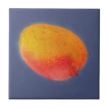 Große saftige Mango Keramikkachel