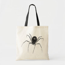 Große schwarze gruselige Spinne 3D Tasche