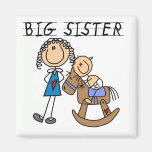 Große Schwester-Baby-Bruder-T-Shirts und Geschenke Kühlschrankmagnet