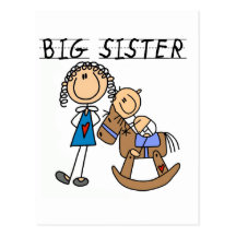 Große Schwester-Baby-Bruder-T-Shirts und Geschenke Postkarte