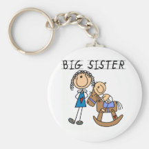 Große Schwester-Baby-Bruder-T-Shirts und Geschenke Schlüsselanhänger
