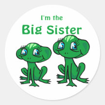 große Schwester des Frosches Sticker