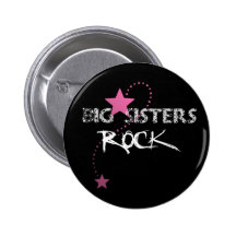 Große Schwester-Felsen-Knopf Anstecknadelbutton