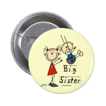 Große Schwester-kleiner Bruder-T-Shirts und Gesche Buttons