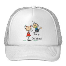 Große Schwester-kleiner Bruder-T-Shirts und Gesche Kappen