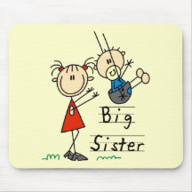 Große Schwester-kleiner Bruder-T-Shirts und Gesche Mousepads
