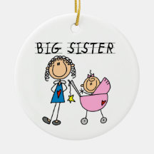Große Schwester mit kleine Schwester-Geschenken Ornament
