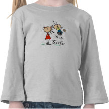 Große Schwester mit kleiner Bruder-T-Shirts und Ge