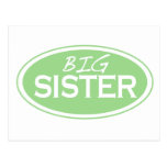 Große Schwester (oval) Postkarten