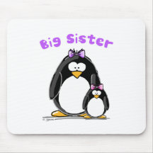 Große Schwester Pinguin Mousepad
